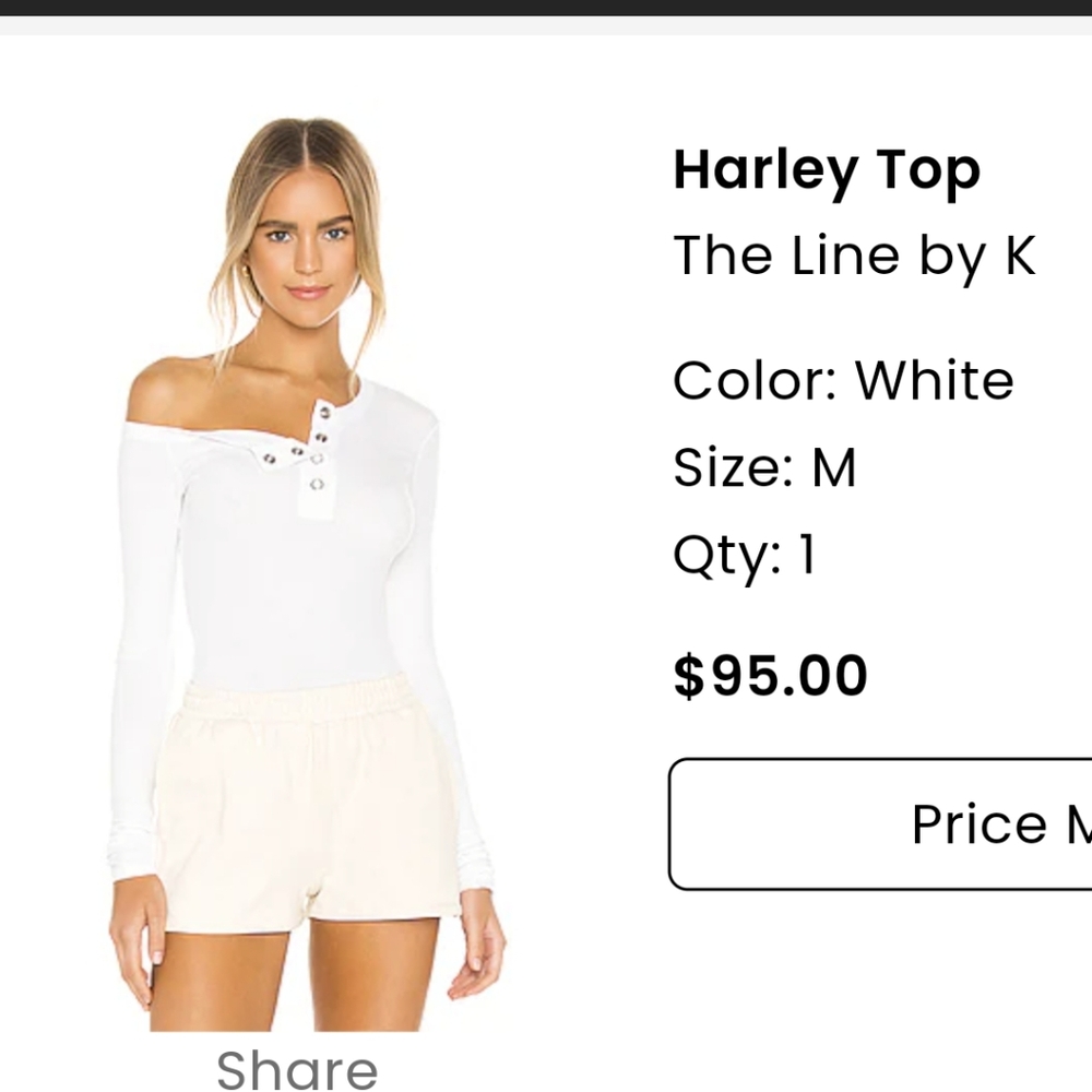 The Line by K White Short Sleeve Tee